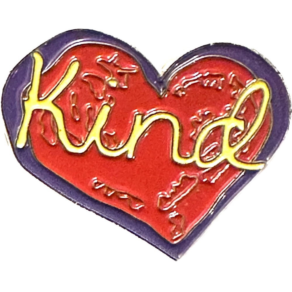 Kind heart pin - free with purchase